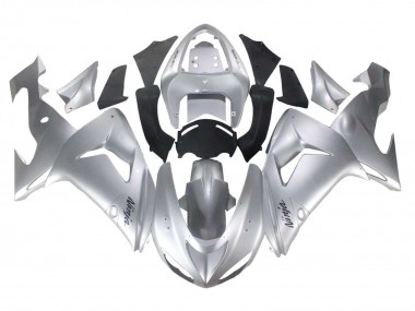 Online 2006-2007 Kawasaki ZX10R Motorcycle Fairings - Silver Black Ninja Canada