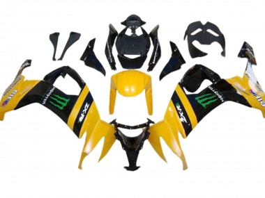 Online 2008-2010 Kawasaki ZX10R Motorcycle Fairings - Yellow Black Green Monster Canada