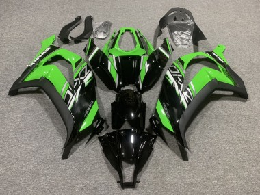 Online 2011-2015 Kawasaki ZX10R Motorcycle Fairings - Green Glossy Black Matte Black Canada