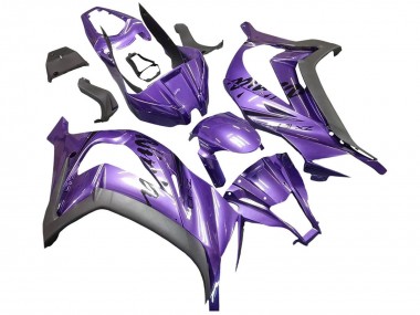 Online 2011-2015 Kawasaki ZX10R Motorcycle Fairing - Purple Matte Black Canada