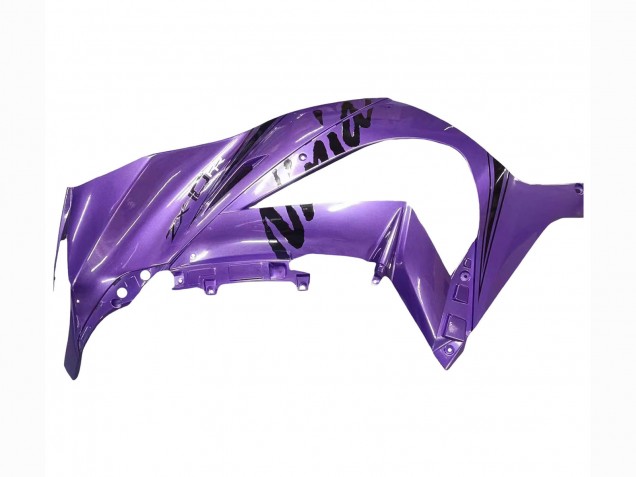 2011-2015 Kawasaki ZX10R Motorcycle Fairing - Purple Matte Black Canada
