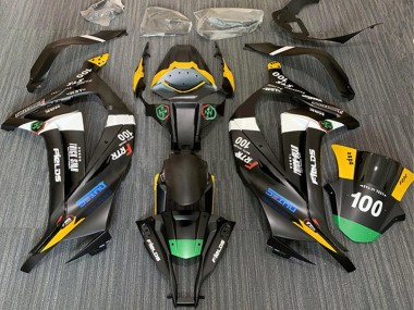 Online 2011-2015 Kawasaki ZX10R Motorcycle Fairings - Matte Black White Yellow Green Elf Trick Star Frtr 100 Canada