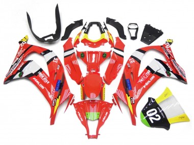 Online 2011-2015 Kawasaki ZX10R Motorcycle Fairings - Red Yellow White Black Green Blue Trick Star 02 Canada
