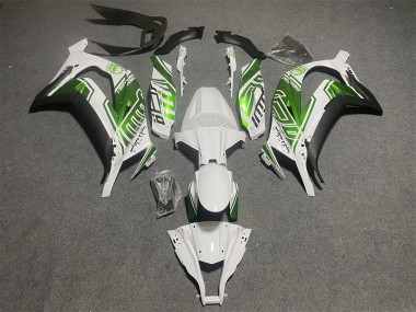 Online 2011-2015 Kawasaki ZX10R Motorcycle Fairings - White Green Matte Black Canada