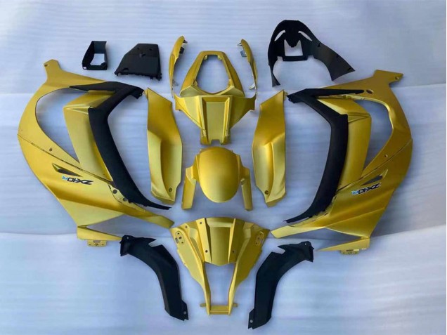 2011-2015 Kawasaki ZX10R Motorcycle Fairings - Gold Black Canada