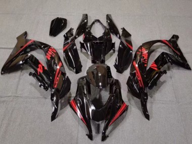 Online 2016-2020 Kawasaki ZX10R Motorcycle Fairings - Glossy Black Red Canada