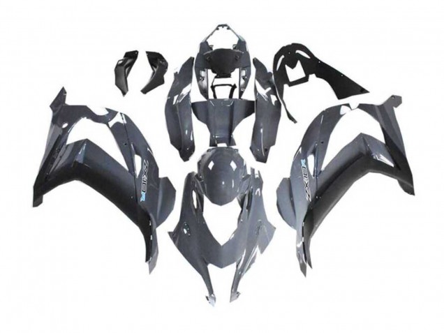 2016-2020 Kawasaki ZX10R Motorcycle Fairings - Nardo Grey Black Canada