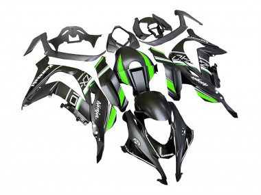 Online 2016-2020 Kawasaki ZX10R Motorcycle Fairings - Matte Black Green White Ninja Canada