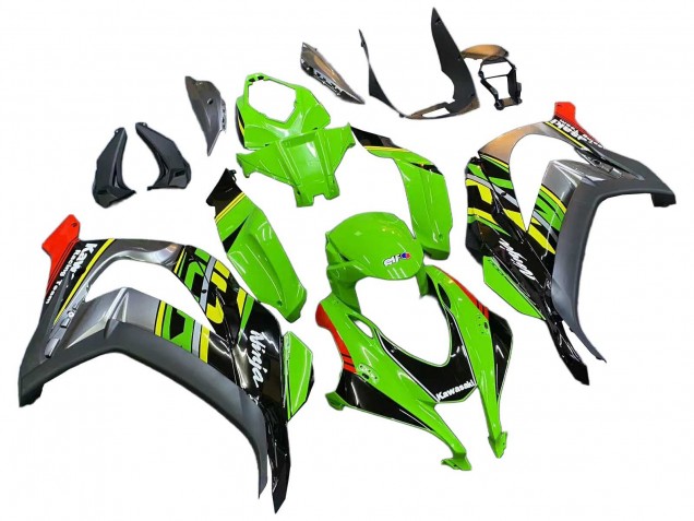 2016-2020 Kawasaki ZX10R Motorcycle Fairings - Green Red Grey Canada