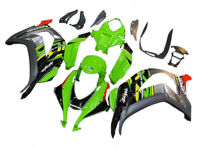 2016-2020 Kawasaki ZX10R Motorcycle Fairings - Green Red Grey Canada