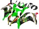 2016-2020 Kawasaki ZX10R Motorcycle Fairings - Green Yellow Red Black Elf Monster Canada