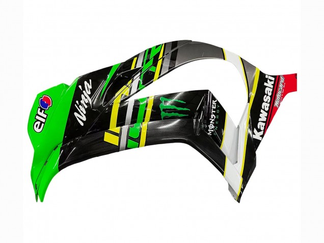 2016-2020 Kawasaki ZX10R Motorcycle Fairings - Green Yellow Red Black Elf Monster Canada