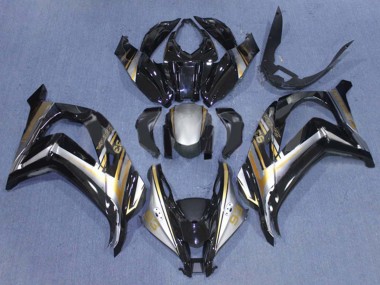 Online 2016-2020 Kawasaki ZX10R Motorcycle Fairings - Glossy Black Silver Gold 93 Canada