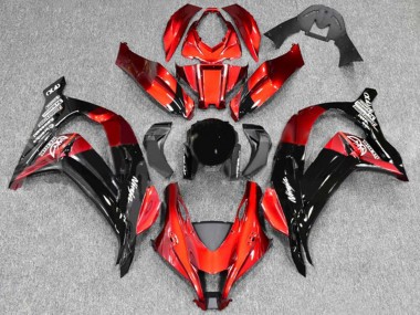 Online 2016-2020 Kawasaki ZX10R Motorcycle Fairings - Red Glossy Black Canada