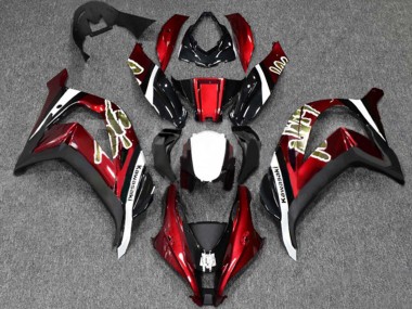 Online 2016-2020 Kawasaki ZX10R Motorcycle Fairings - Red Glossy Black White Canada