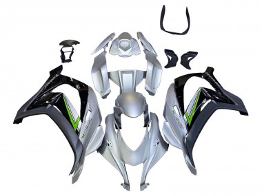 Online 2016-2020 Kawasaki ZX10R Motorcycle Fairing - Silver Green Black Canada