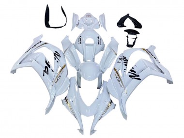 Online 2016-2020 Kawasaki ZX10R Motorcycle Fairings - White Gold Black Canada