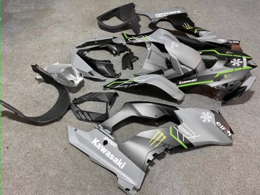 Online 2021-2025 Kawasaki ZX10R Motorcycle Fairings - Grey Matte Black Green White Elf Snow Monster Canada