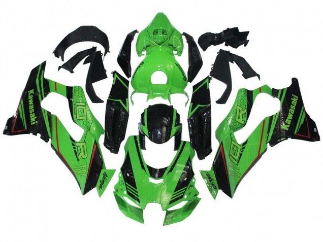 2021-2025 Kawasaki ZX10R Motorcycle Fairings - Green Glossy Black Canada