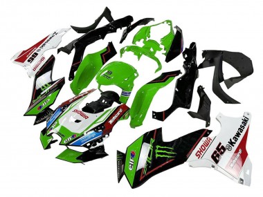Online 2021-2025 Kawasaki ZX10R Motorcycle Fairings - Green Black White Red Blue Showr Elf Monster Canada