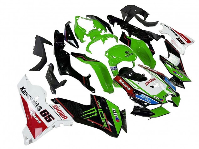 2021-2025 Kawasaki ZX10R Motorcycle Fairings - Green Black White Red Blue Showr Elf Monster Canada
