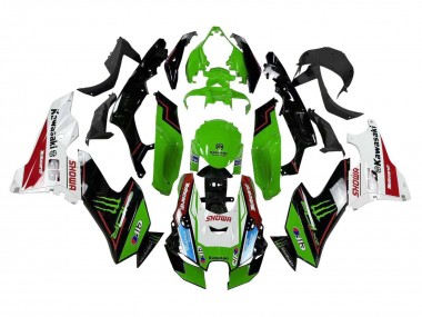 Online 2021-2025 Kawasaki ZX10R Motorcycle Fairings - Green Black White Red Blue Showr Elf Monster Canada