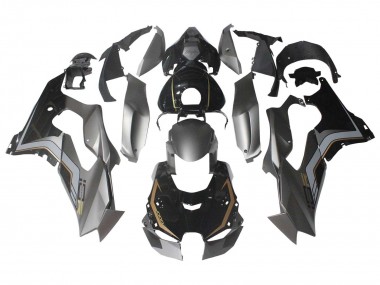 Online 2021-2025 Kawasaki ZX10R Motorcycle Fairings - Black Grey Gold Canada