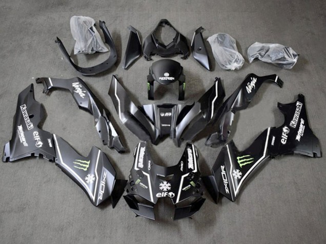 2021-2025 Kawasaki ZX10R Motorcycle Fairings - Glossy Black Green White Elf Snow Monster Canada