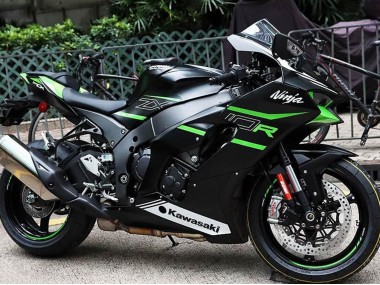 Online 2021-2025 Kawasaki ZX10R Motorcycle Fairings - Black Green White Canada