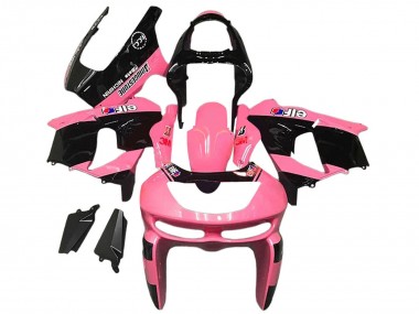 Online 1998-1999 Kawasaki ZX6R Motorcycle Fairings - Pink Glossy Black Elf Bridgestone Canada