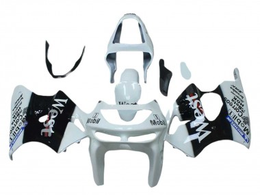 Online 1998-1999 Kawasaki ZX6R Motorcycle Fairings - White Black West Mobil Canada