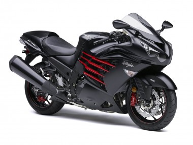Online 2012-2024 Kawasaki ZX14R ZZR1400 Motorcycle Fairings - Matte Black Red White Ninja Canada