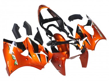 Online 2000-2002 Kawasaki ZX6R Motorcycle Fairings - Orange Black Canada