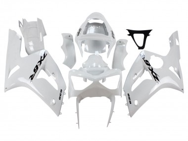 Online 2003-2004 Kawasaki ZX6R Motorcycle Fairings - White Black Decals Canada