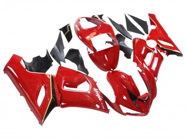 Online 2005-2006 Kawasaki ZX6R Motorcycle Fairings - Red Yellow Black Canada