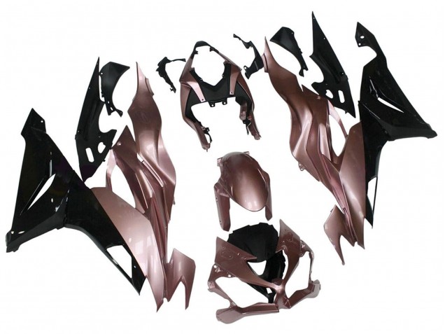 2019-2022 Kawasaki ZX6R Motorcycle Fairings - Desert Tan Black Canada
