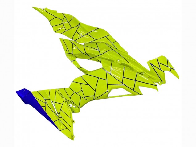 2019-2022 Kawasaki ZX6R Motorcycle Fairings - Blue Yellow Canada