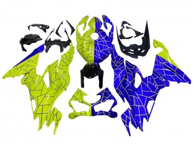 Online 2019-2022 Kawasaki ZX6R Motorcycle Fairings - Blue Yellow Canada
