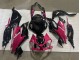 2019-2022 Kawasaki ZX6R Motorcycle Fairings - Glossy Black Pink Ninja Canada