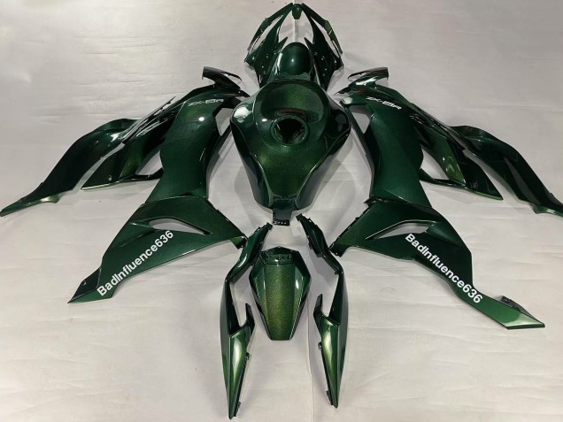 2019-2022 Kawasaki ZX6R Motorcycle Fairings - Dark Green Canada