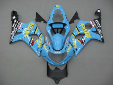 Online 2000-2002 Suzuki GSXR1000 Motorcycle Fairings - Light Blue Yellow Black Motul Rizla Canada