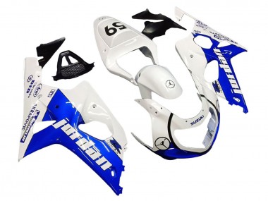 Online 2000-2002 Suzuki GSXR1000 Motorcycle Fairings - White Blue Jordan 59 Canada