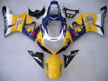 Online 2000-2002 Suzuki GSXR1000 Motorcycle Fairings - Yellow Dark Blue White Motul Corona Canada