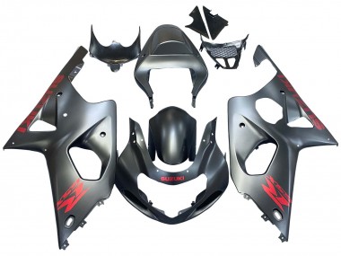 Online 2000-2002 Suzuki GSXR1000 Motorcycle Fairings - Matte Grey Red Decal Canada