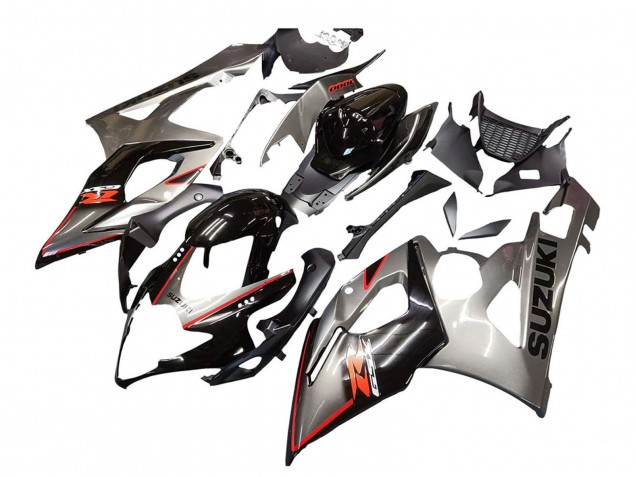 2005-2006 Suzuki GSXR 1000 Motorcycle Fairing - Silver Black Red Canada