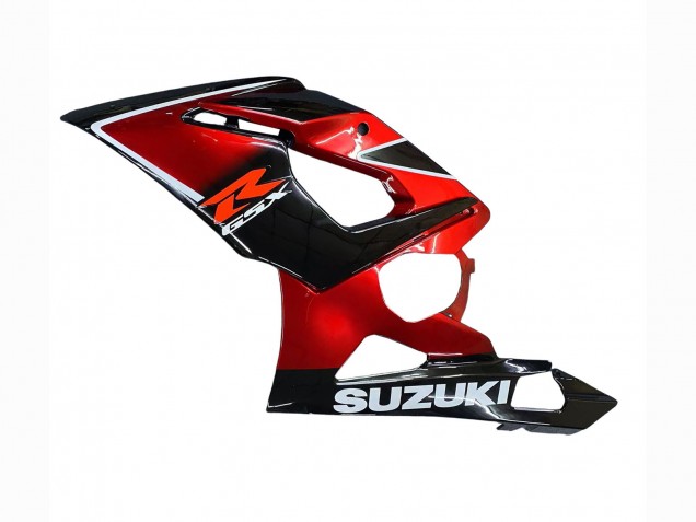2005-2006 Suzuki GSXR 1000 Motorcycle Fairings - Red Glossy Black Canada