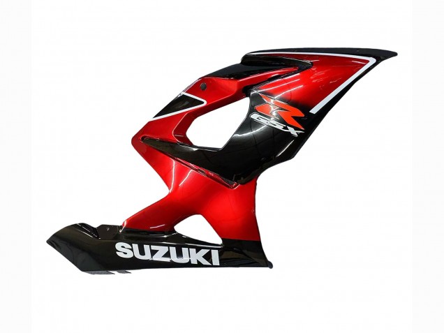 2005-2006 Suzuki GSXR 1000 Motorcycle Fairings - Red Glossy Black Canada
