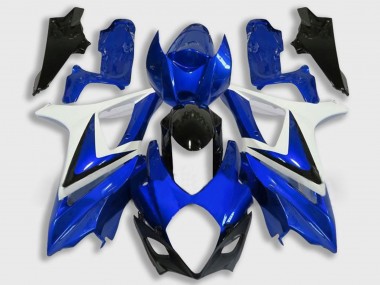 Online 2007-2008 Suzuki GSXR 1000 Motorcycle Fairing - White Blue Black Canada