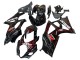 2007-2008 Suzuki GSXR 1000 Motorcycle Fairings - Black Red Flame Canada