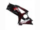 2007-2008 Suzuki GSXR 1000 Motorcycle Fairings - Black Red Flame Canada